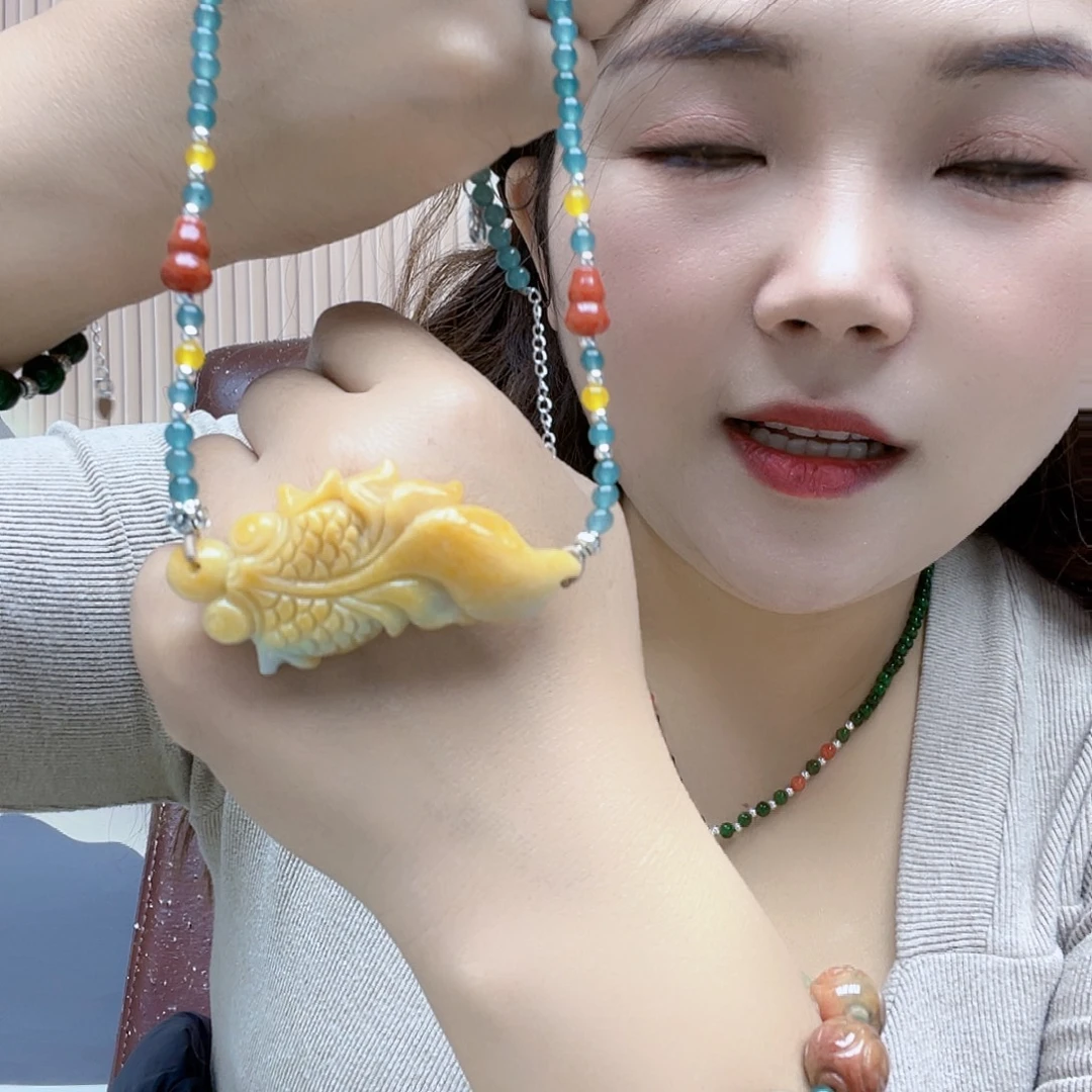 花岗石纯铜锡合金纯铜项链