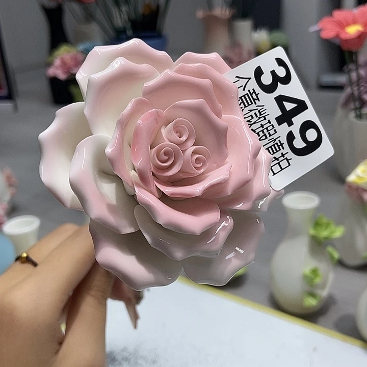 陶瓷纯手工捏花设计