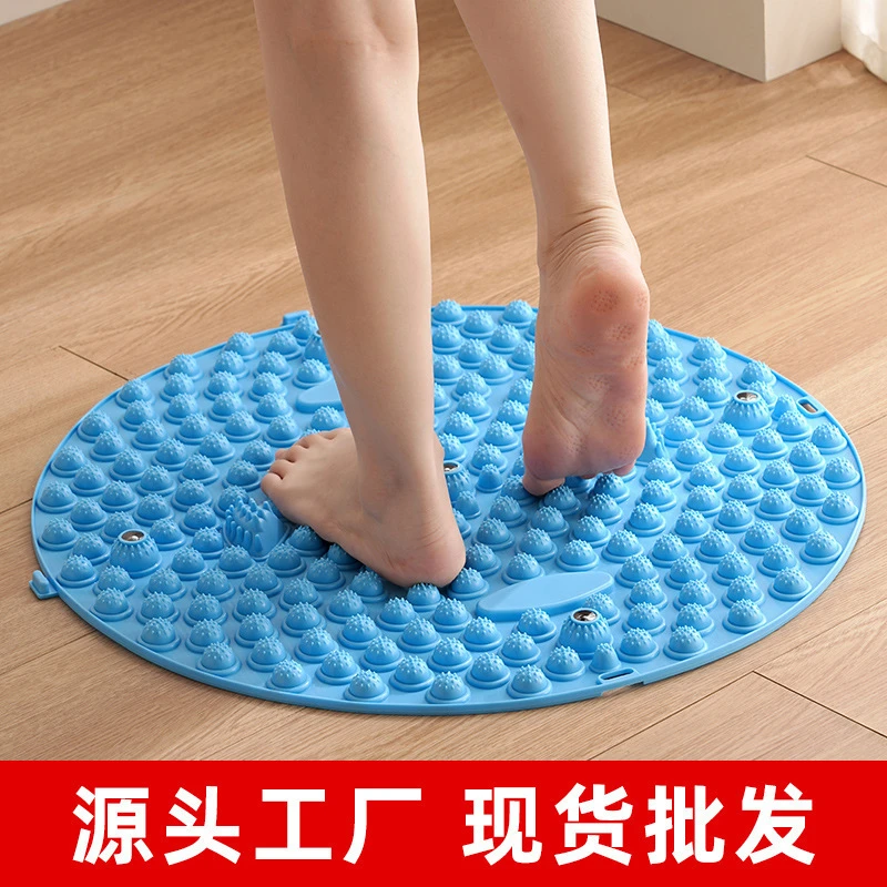 指压板现货足底按摩垫家用超痛足脚底圆形脚垫趾压板超大号