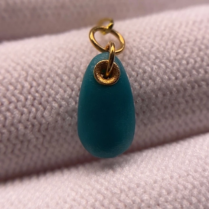 未镶嵌绿松石珠宝奇石随形侧挂6.3mm福利款AA927