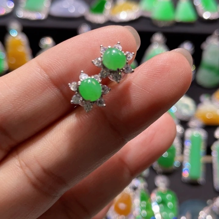 翡翠银S925镶嵌颈饰