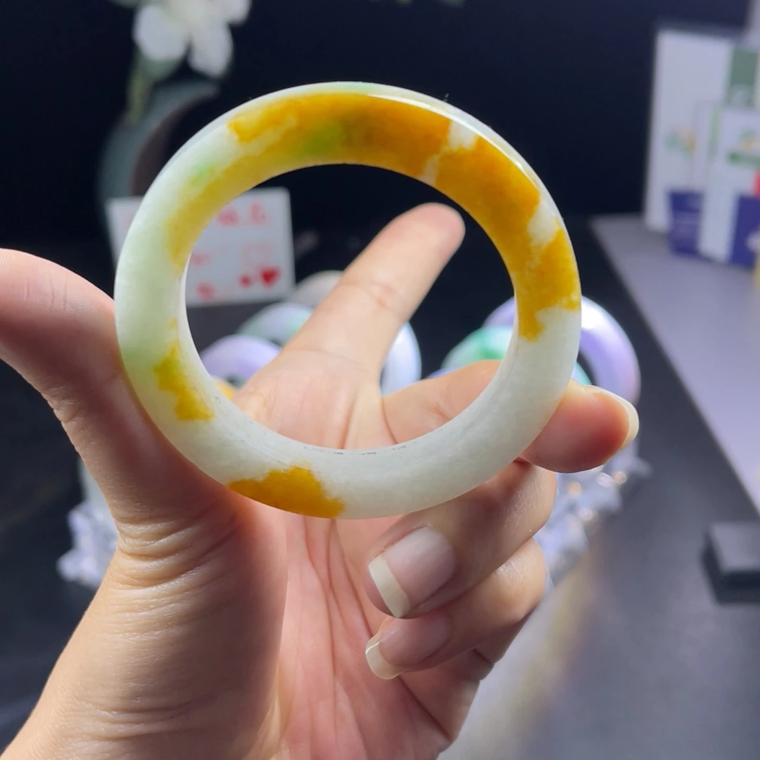定制翡翠未镶嵌天然翡翠A货手镯
