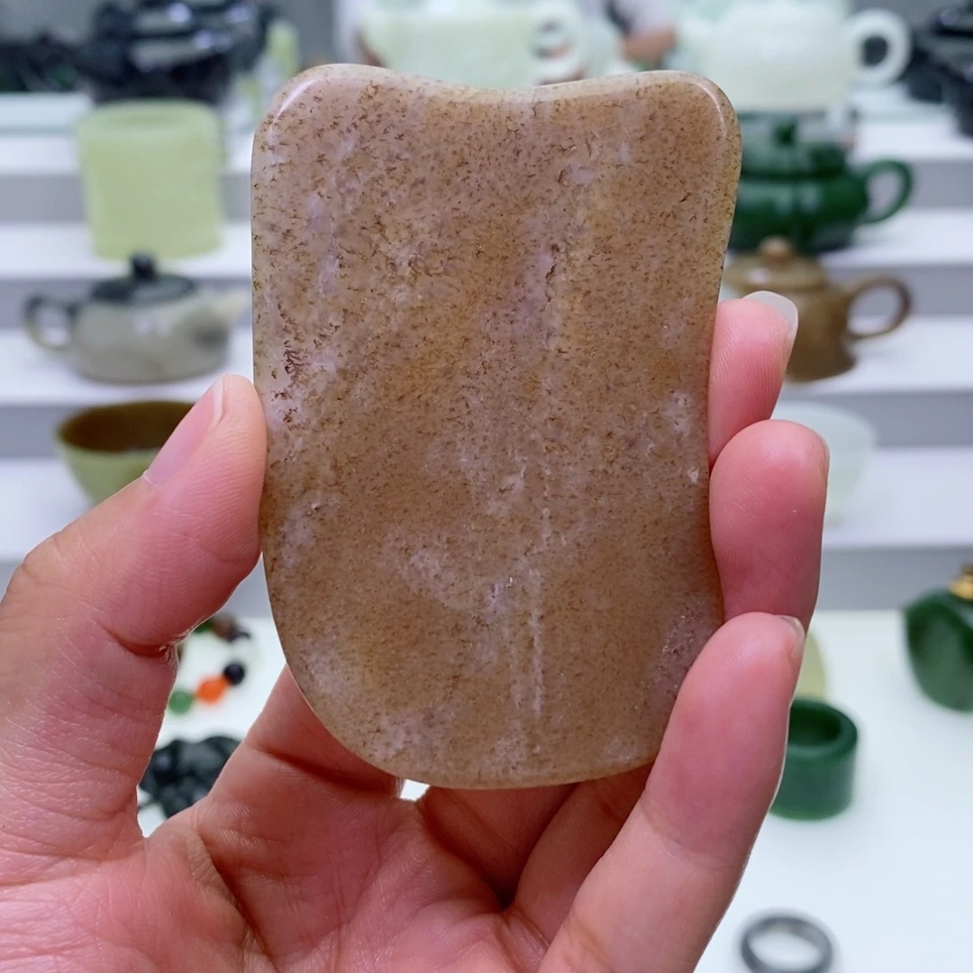 和田玉未镶嵌摆件刮板