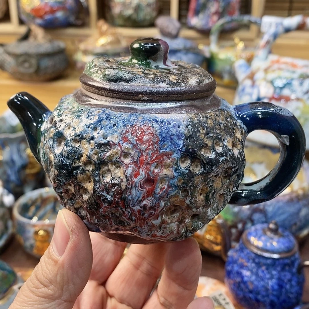 粗陶志野柴柴茶器