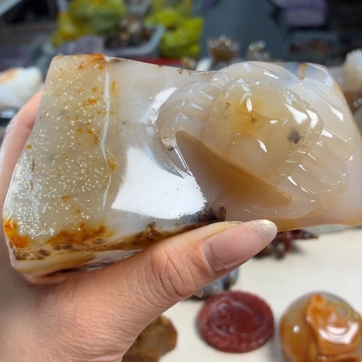 玛瑙/玉髓未镶嵌吊坠(不含链)