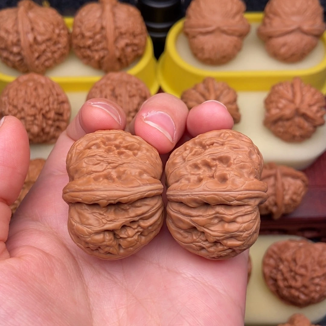 文玩核桃把件39精品平谷粗筋元宝“漏”