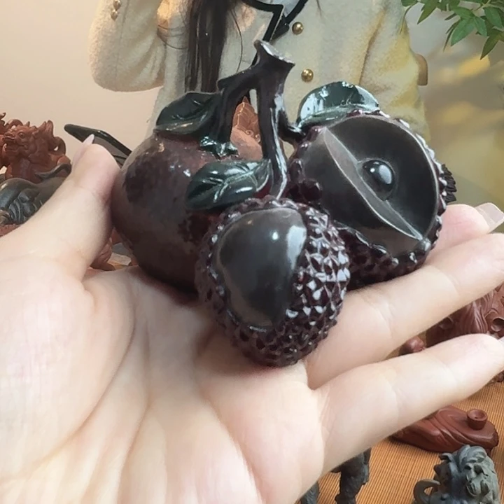 紫砂茶宠大吉大利变色的