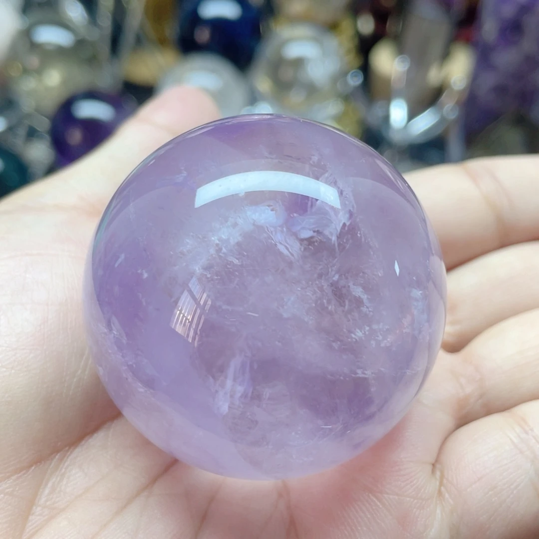 水晶珠宝半成品未镶嵌薰衣草紫水