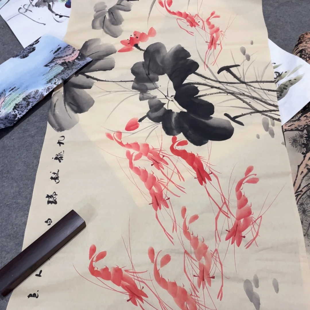 国画国画作品画心一张