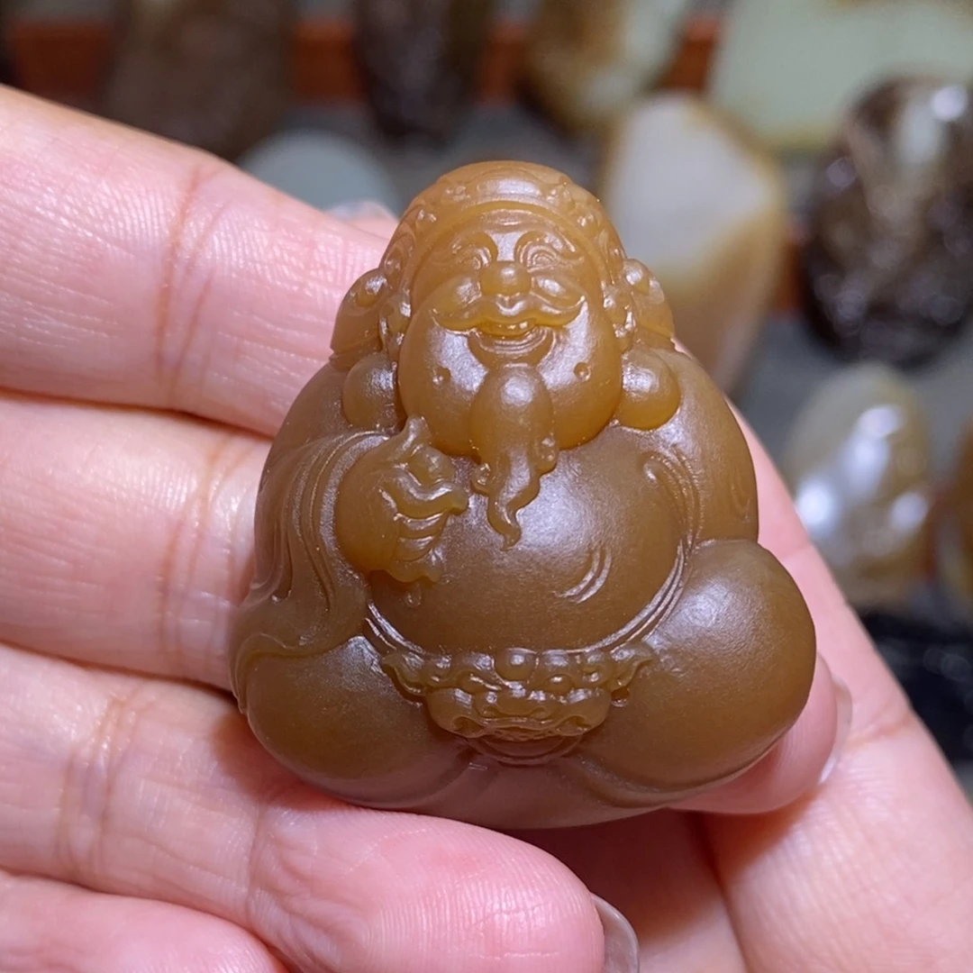 定制和田玉且末糖財爷爷