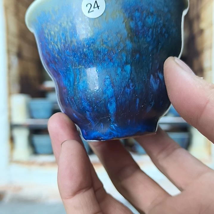 明***g传统煤烧钧瓷葫芦杯