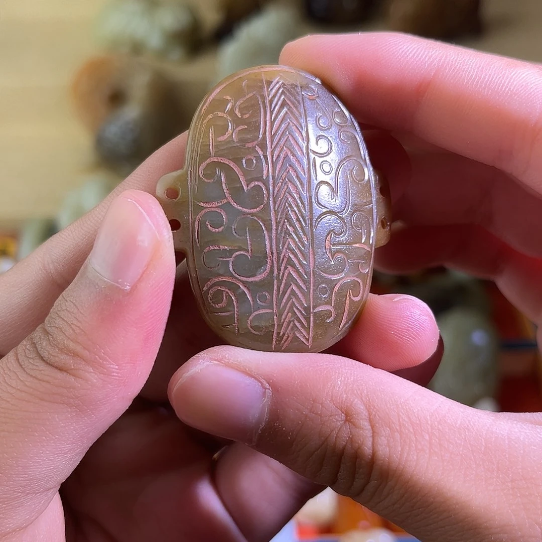 和田玉未镶嵌颈饰阅***文