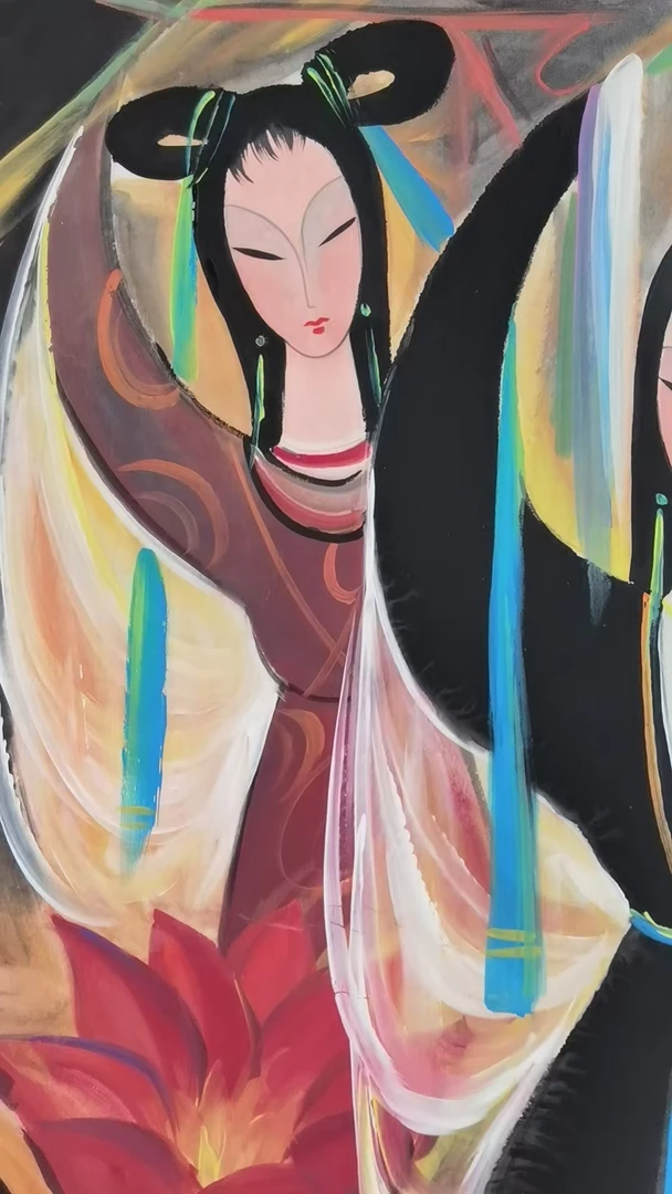 人物 链接宣纸手工手绘家居配画装饰画