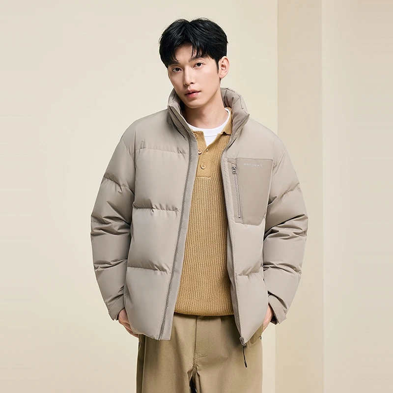 2025年新款秋冬季男款简约百搭休闲时尚宽松保暖外套