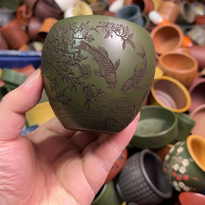 紫砂茶杯全手工紫砂主人杯