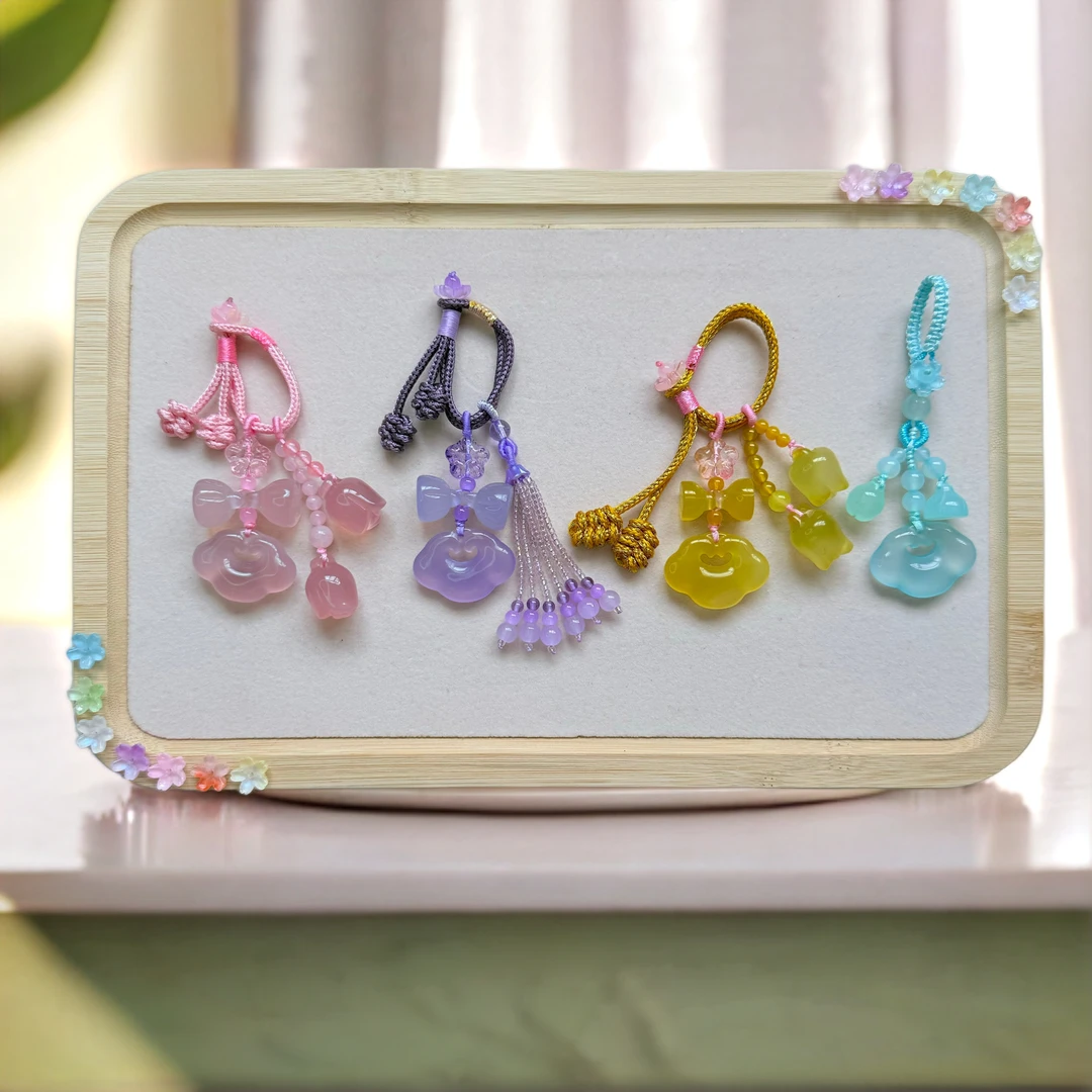 新款祥云如意造型精致钥匙挂件钥匙扣包包挂件挂饰美观实用包挂