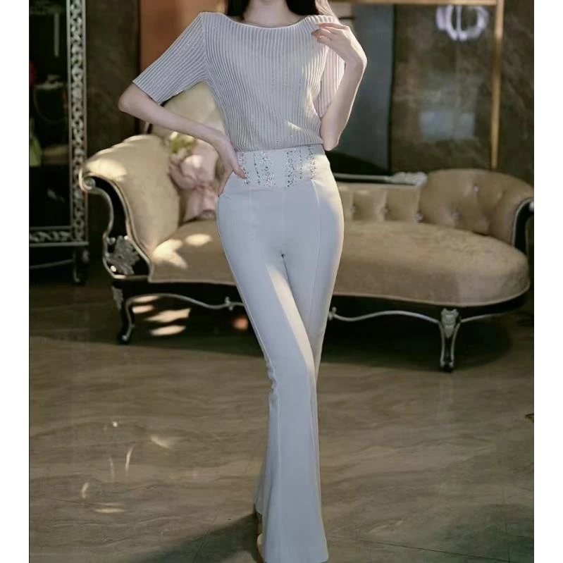 SEJI/瑟纪4.14【时髦教主】重工气质微喇裤