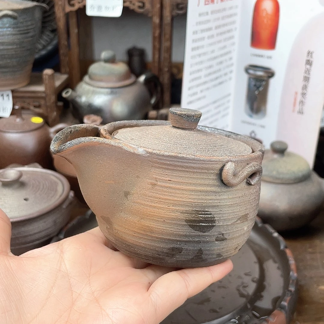 宝瓶广西南宁红陶茶壶150毫升