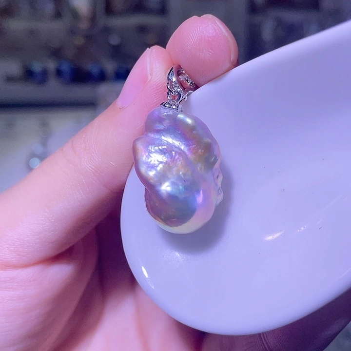 淡水珍珠合金颈饰10