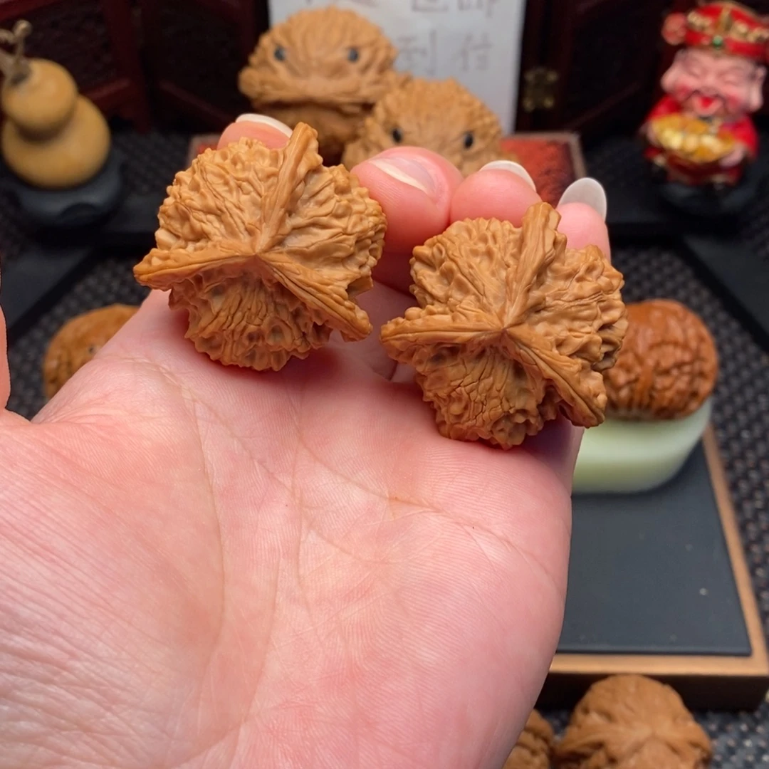 把件文玩核桃全品盘山三棱41尺