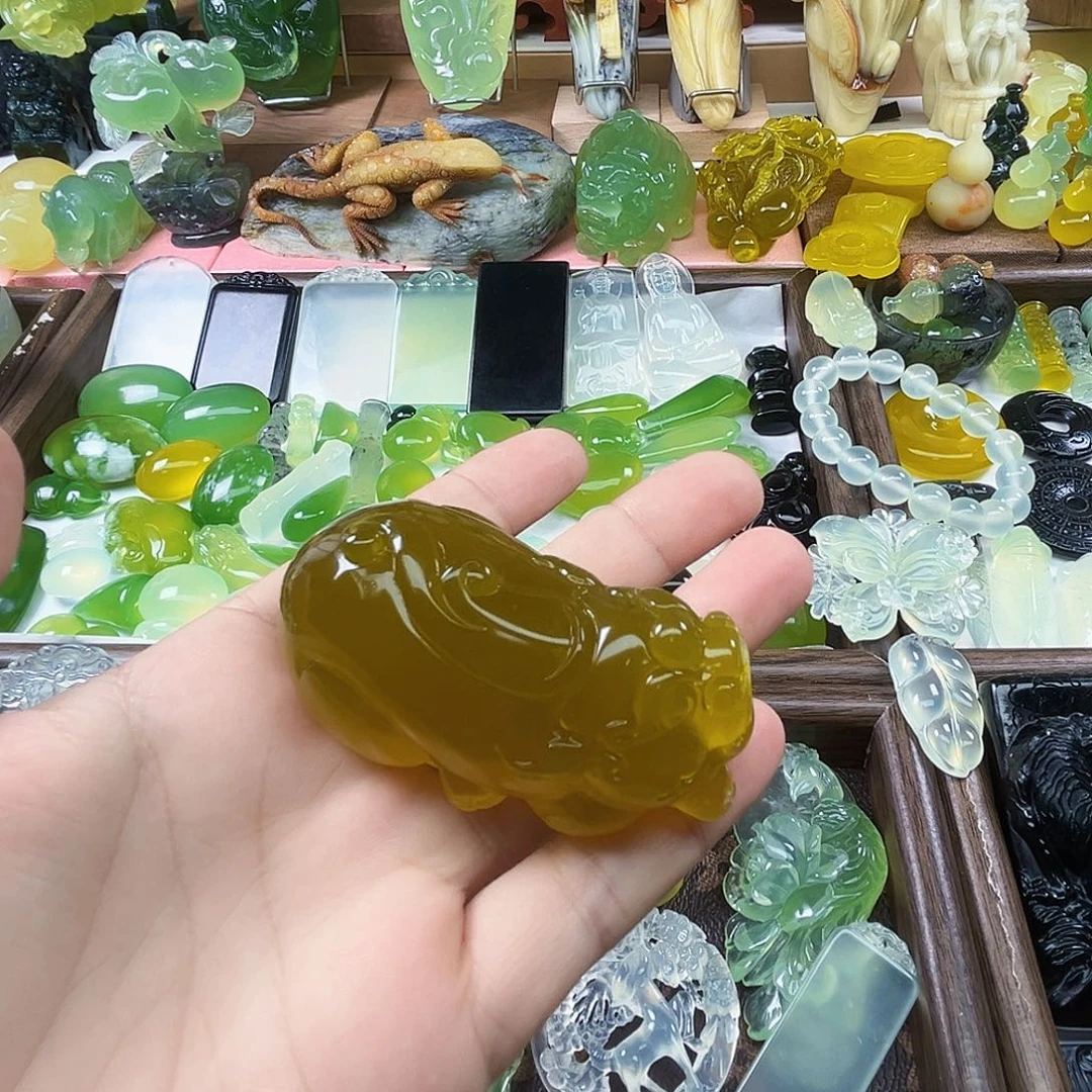 用***8岫玉未镶嵌吊坠(不含链)