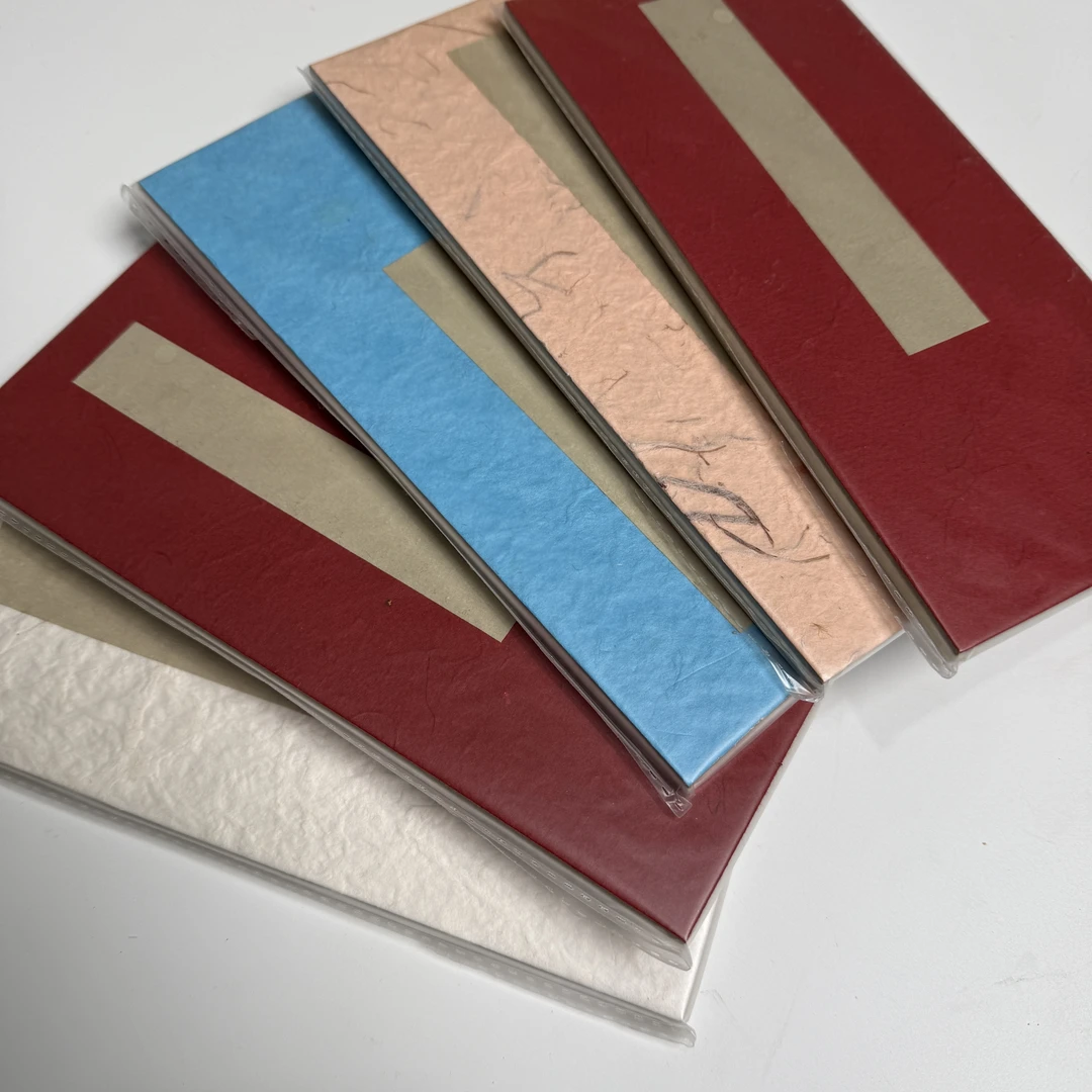 处理 3折6页  艺宣阁文创宣纸册页蜡染小楷作品纸