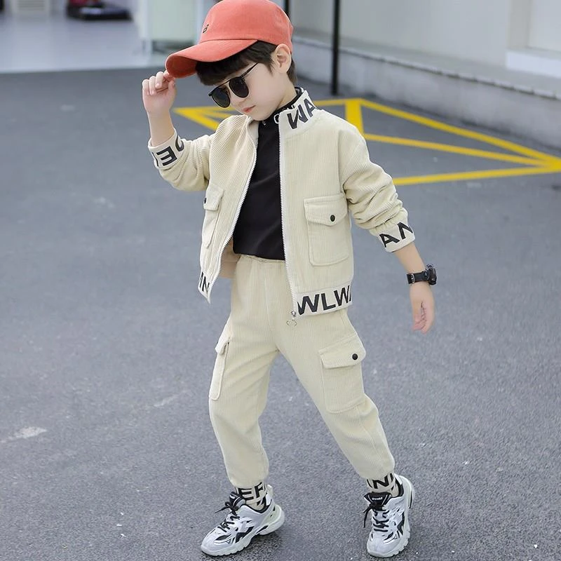 巴拉巴拉男孩女孩男童帅气秋装套装2025春秋款童装品牌儿童时髦春