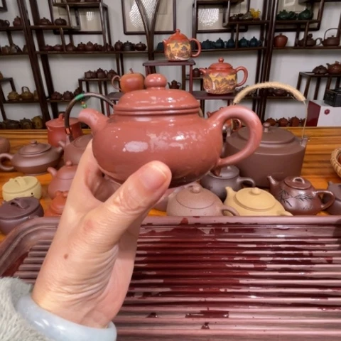 紫砂茶杯宜兴原矿紫砂120c