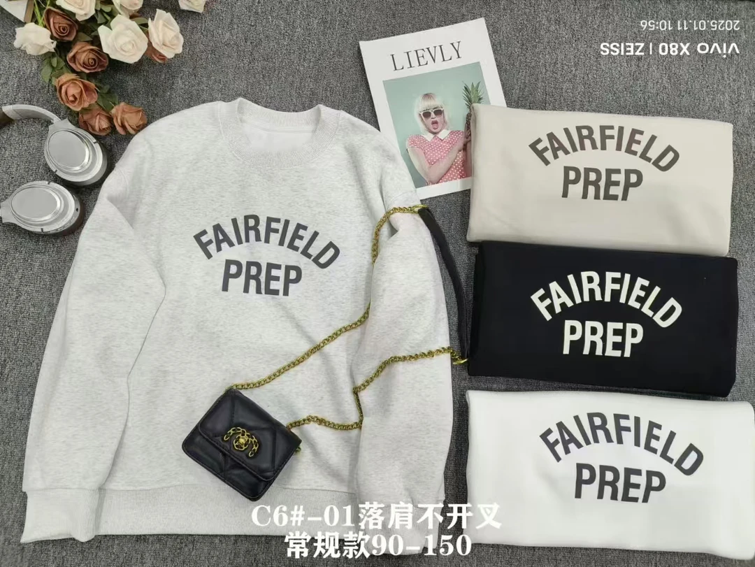 C6-01女士圆领休闲卫衣