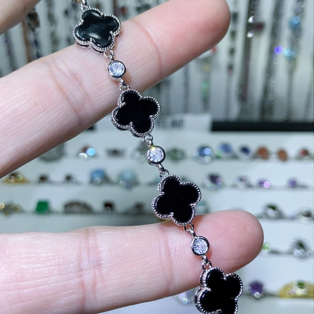 绿水晶戒指银S925镶嵌