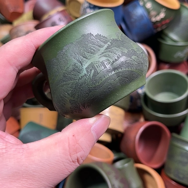 紫砂茶杯全手工紫砂主人杯