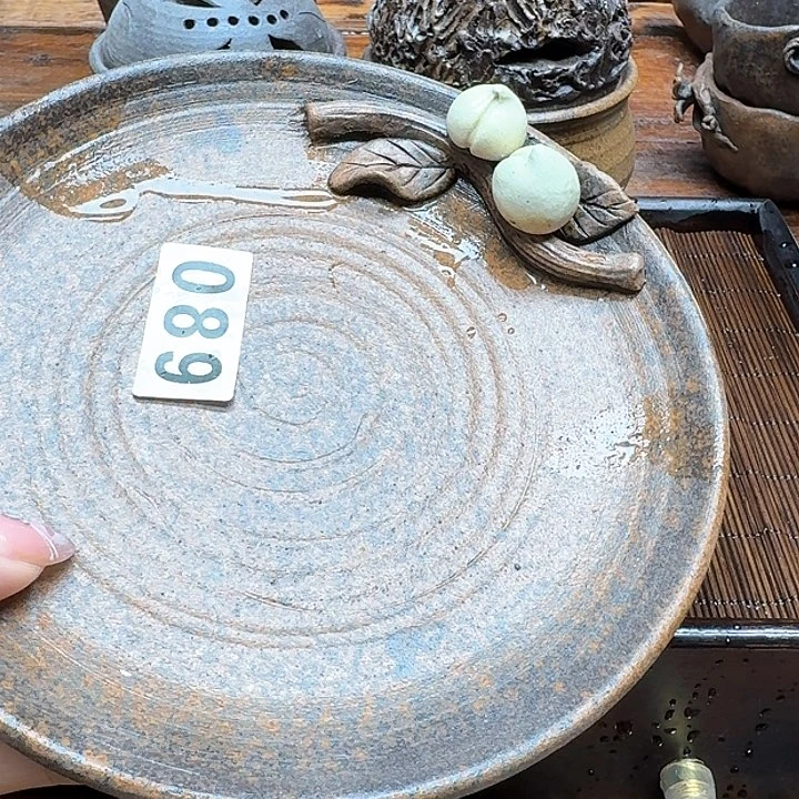 纯手工制作粗陶茶具次**嘉