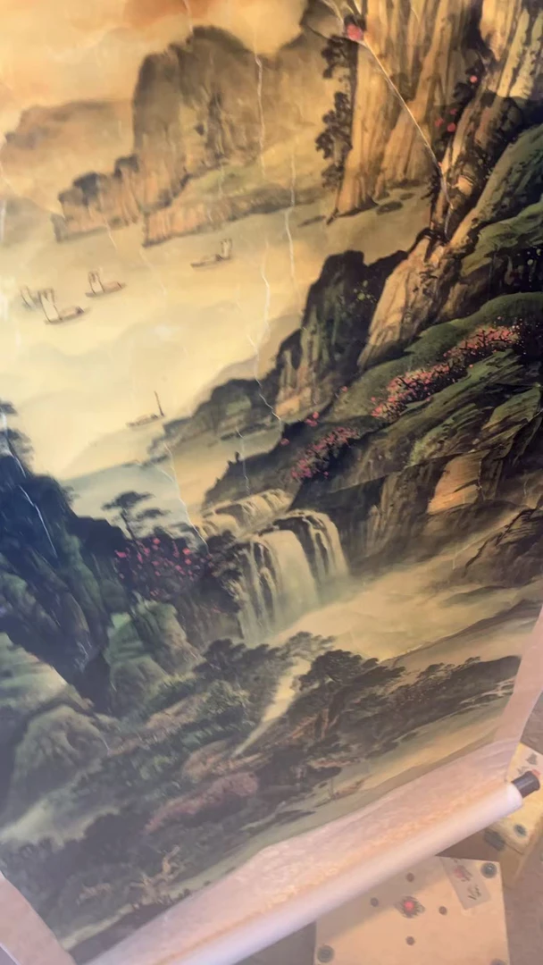 精品现代装饰画寒溪山居一幅