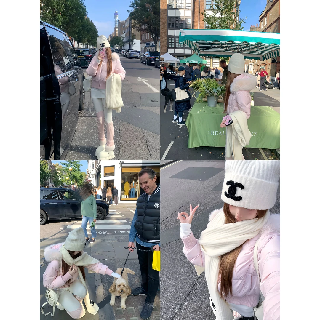 90白鸭绒毛领连帽羽绒服女秋冬短款防风保暖外套