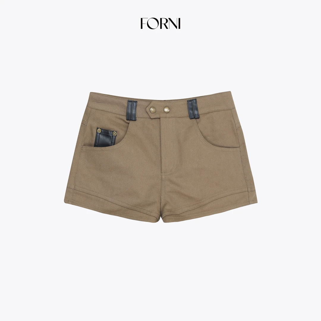 FORNI    双按扣短裤