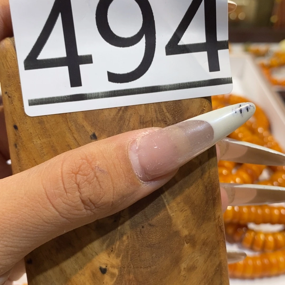 香榧木圆珠圆雕手工串494