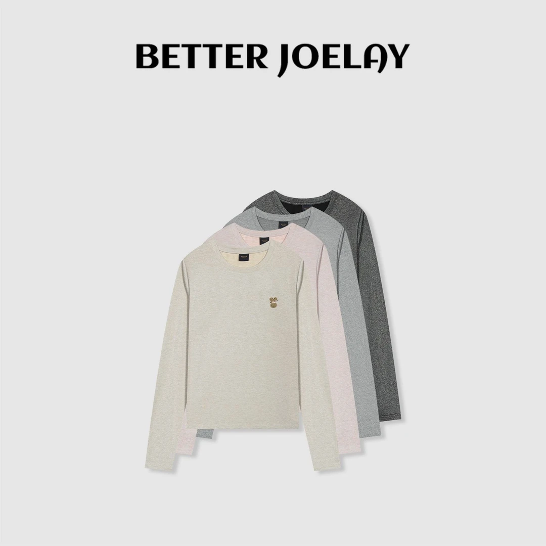 BETTER JOELAY-小版【如画诉丘】时尚百搭长袖T恤休闲风KH3813