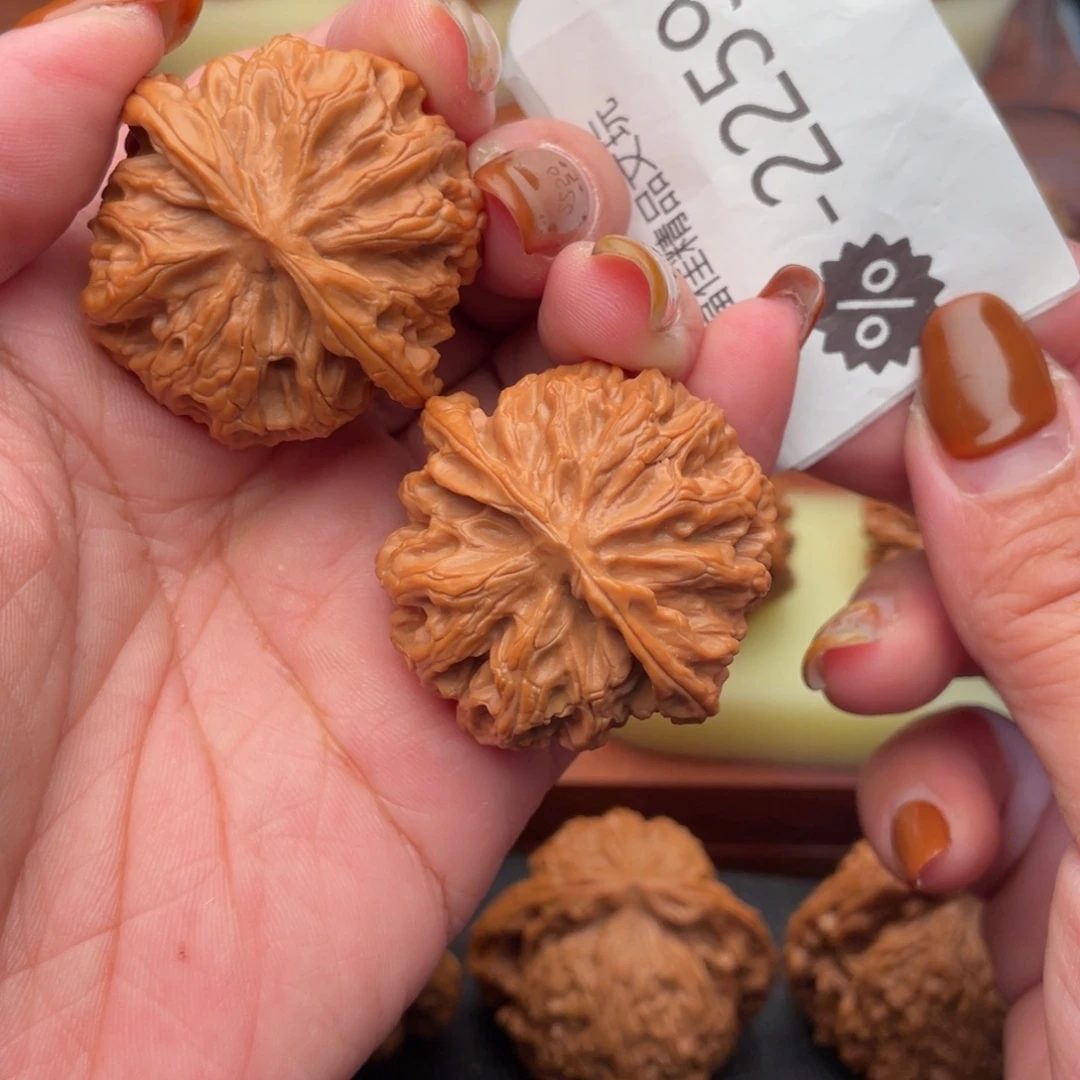 文玩核桃把件39头货苹果园