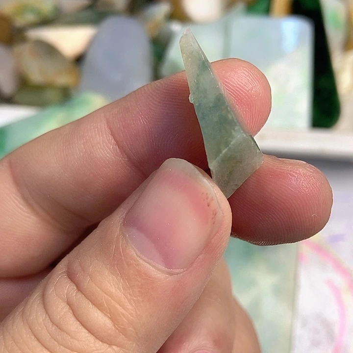 翡翠散珠天然翡翠A货挂件