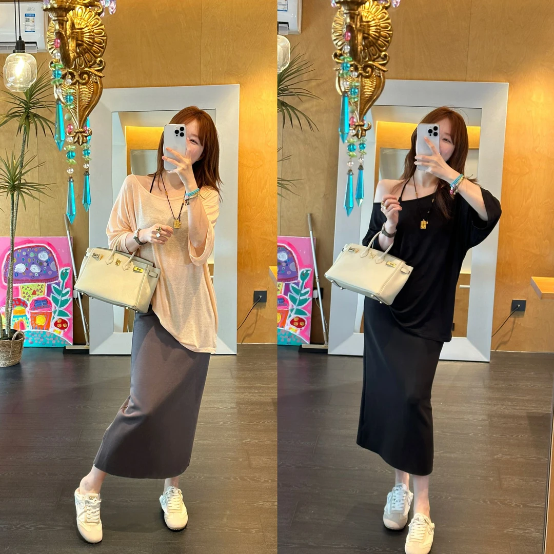 【BORAKOO】两色奶油感面膜半身裙