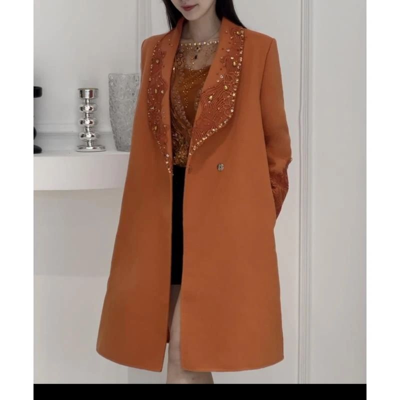 SEJI/瑟纪11.2【柏拉图】法式重工气质时尚百搭轻奢大衣