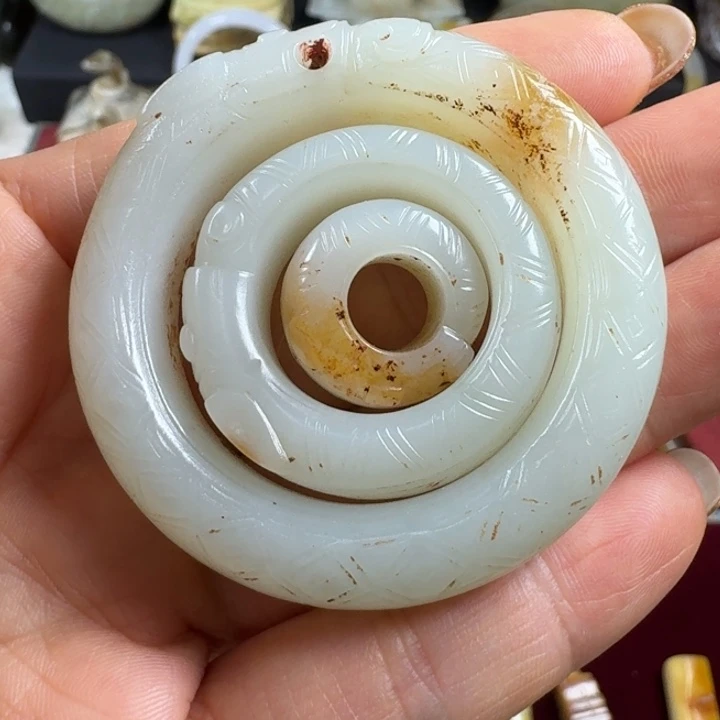 用***8手链未镶嵌和田玉（糖玉）