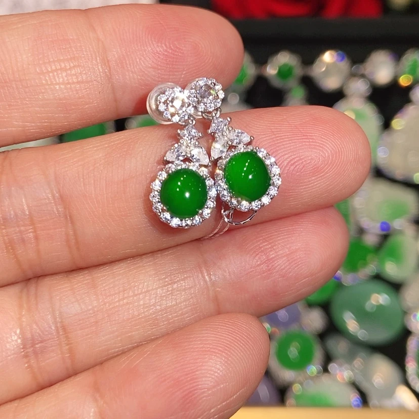 【闪购商品】未镶嵌翡翠耳饰天然翡翠