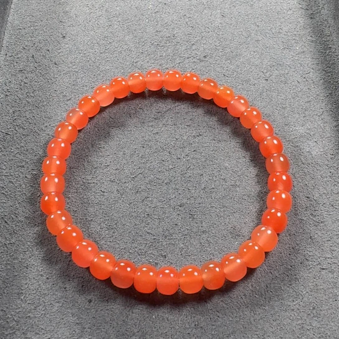 南红玛瑙未镶嵌手串尺寸6