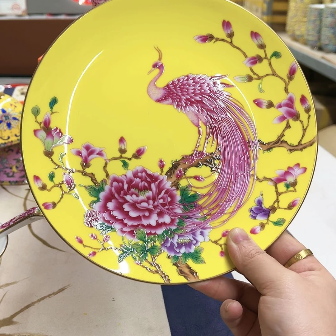 【闪购商品】珐琅8英寸6平黄。。。。。。。