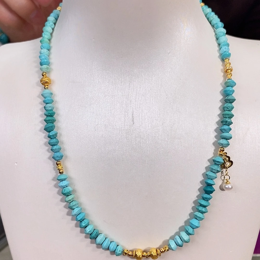 绿松石银S925镶嵌珠宝奇石