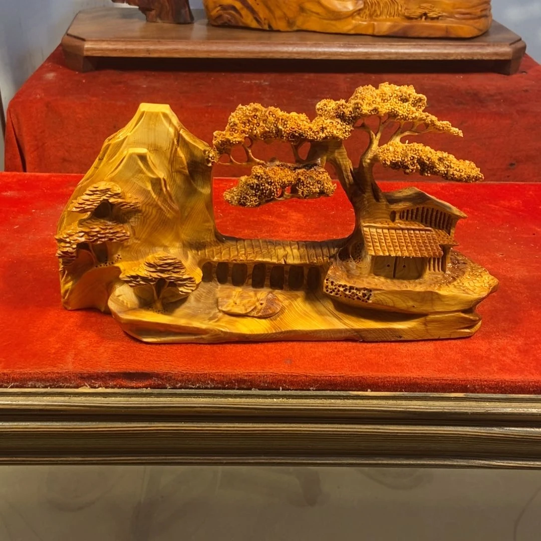 柏木（崖柏）崖柏摆件（精品山水