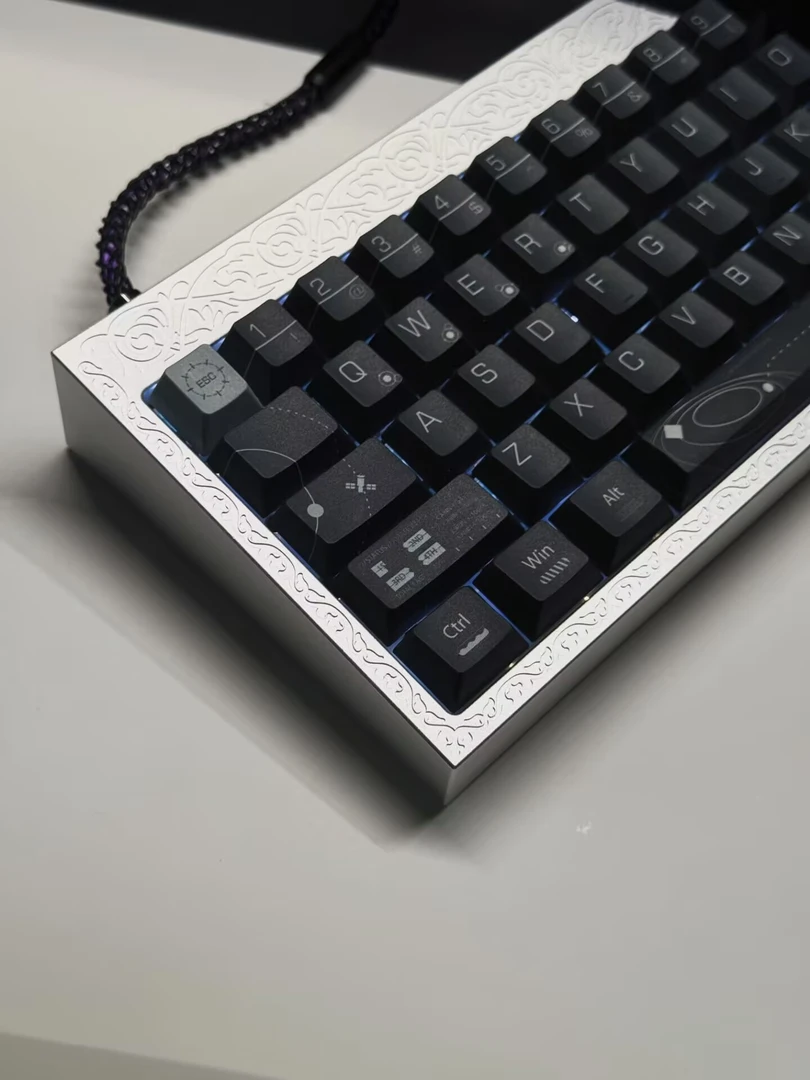 太空站 想想外设五面热升华140键原厂高度热升华键帽PBT键帽