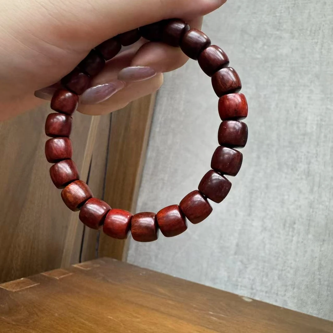 红檀（小叶紫檀）精选手串搭配无礼盒S-0129