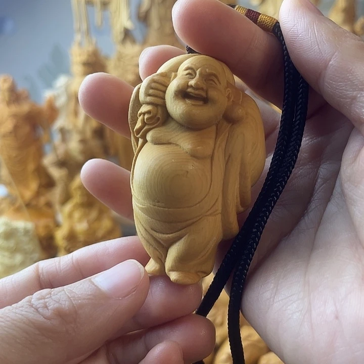 柏木（崖柏）布袋弥勒